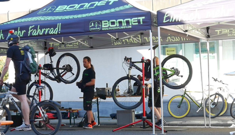 Bike Wash nach der MTB Tour CTF in Wenigumstadt