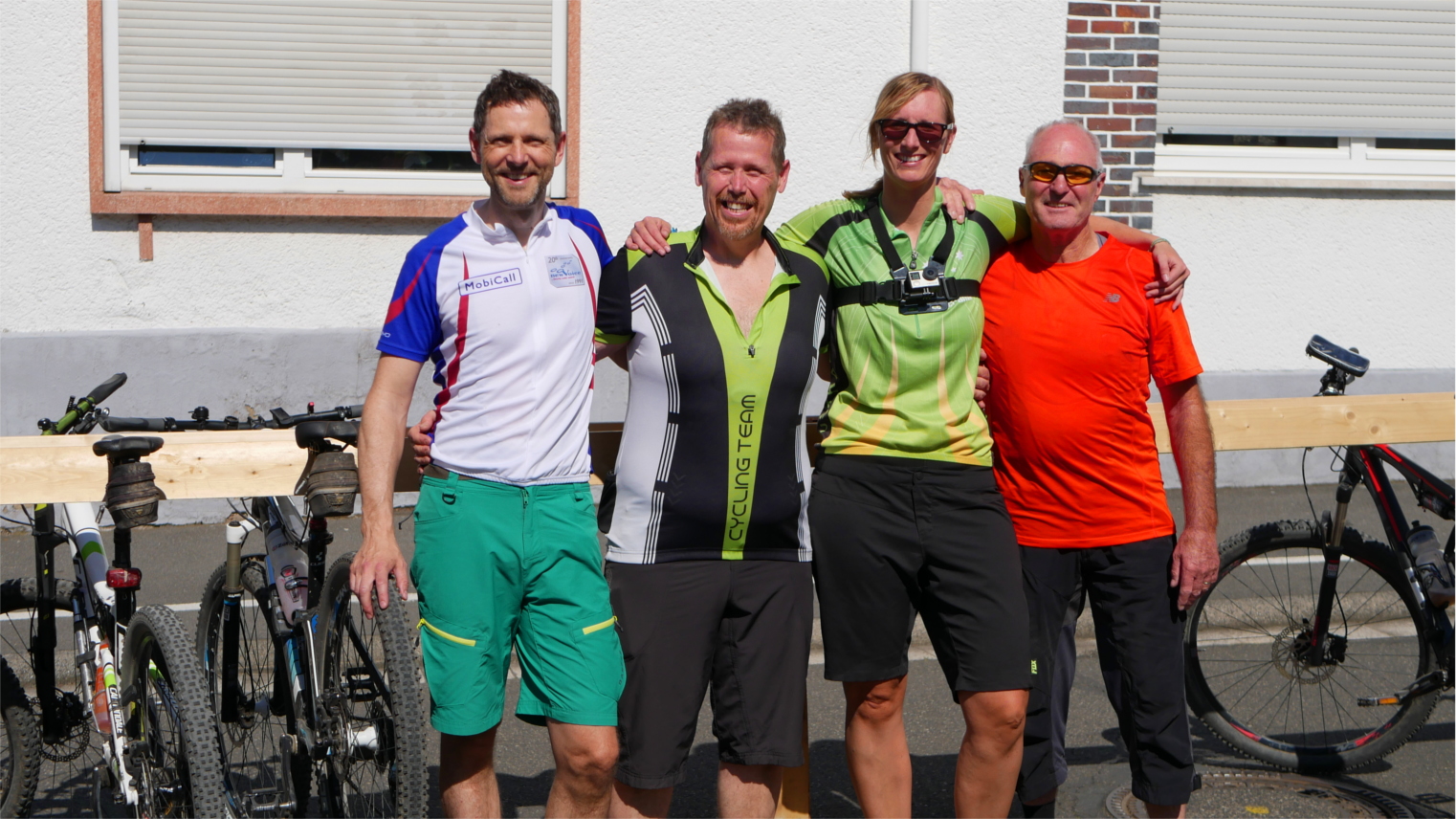 MTB Gruppe bei CTF Tour in Wenigumstadt