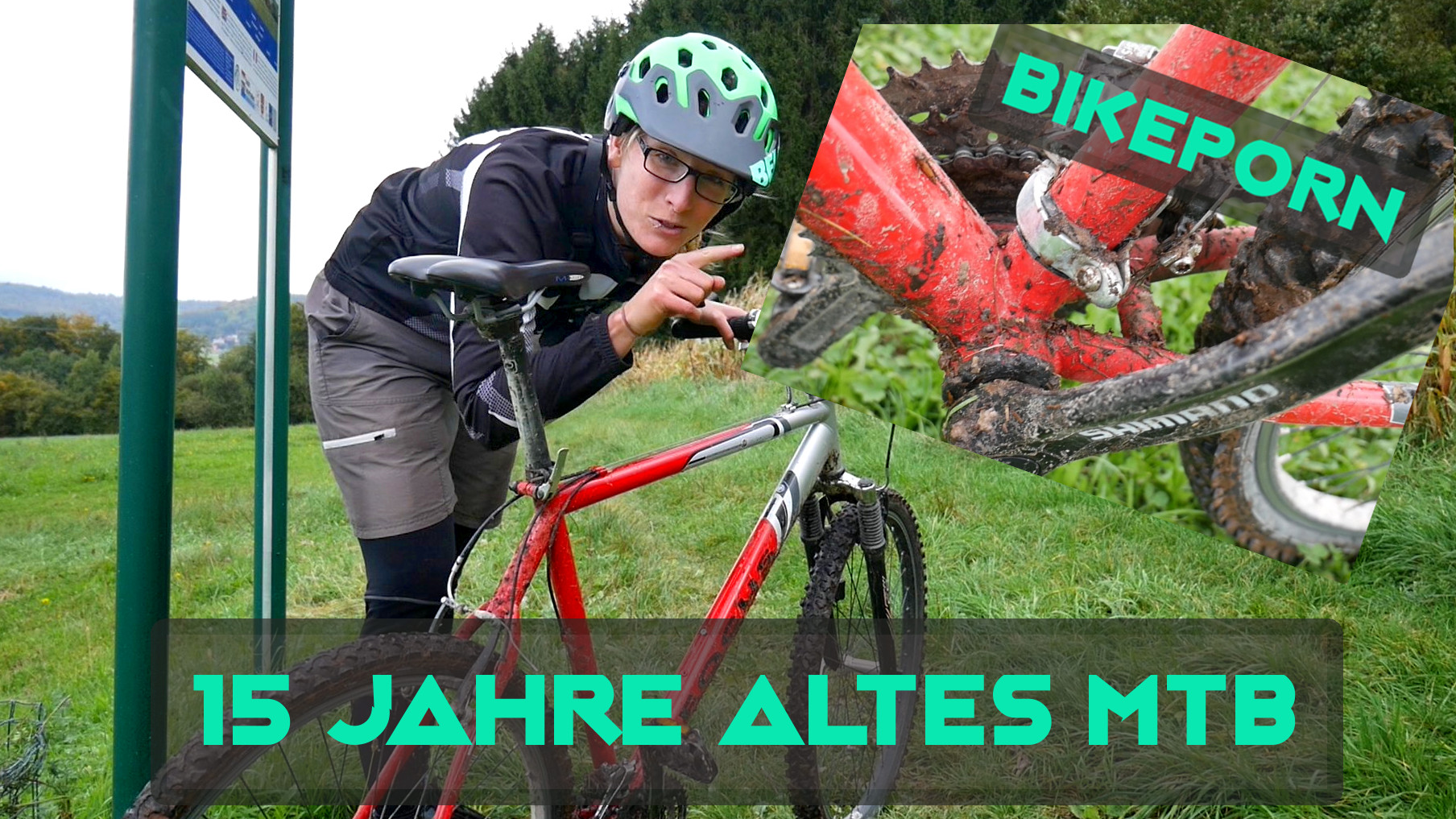 On Tour mit 15 Jahre altem MTB