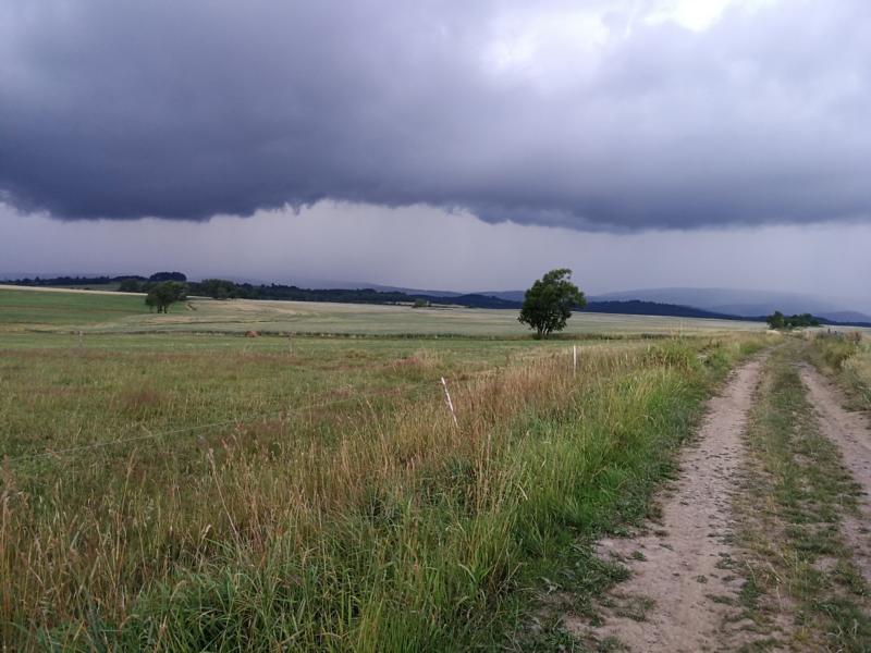 Unwetter beim Bikepacking