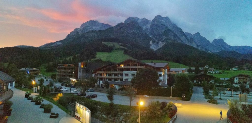 Sonnenuntergang Bikepark Leogang